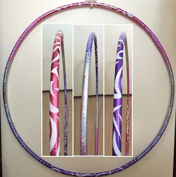 Обмотка обруча для художественной гимнастики