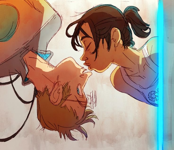 Portal 2 Уитли и Челл любовь