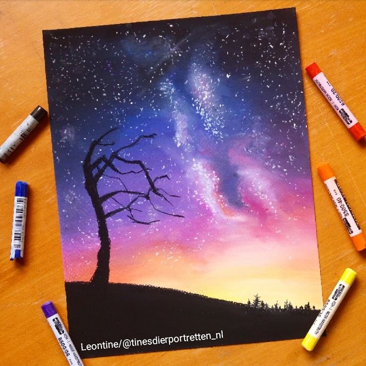 Идеи для рисования мелками