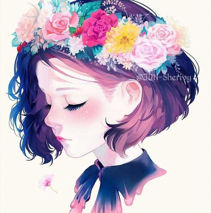 Девушка рисунок
