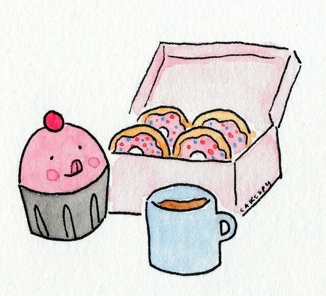 Рисунки для срисовки еда