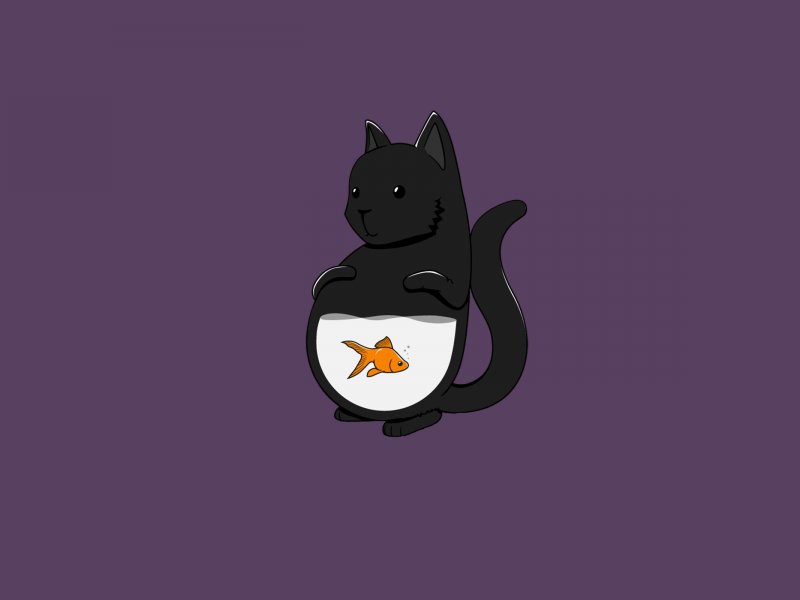 Кошка Минимализм