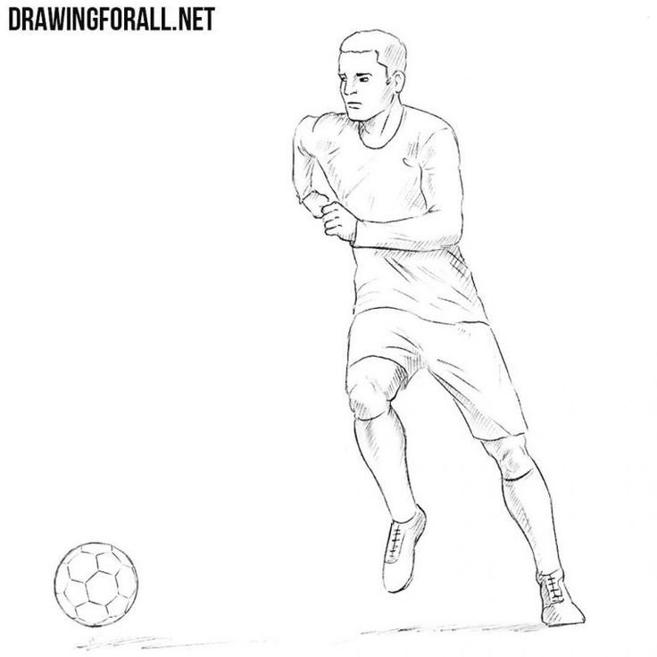 Футболист рисунок