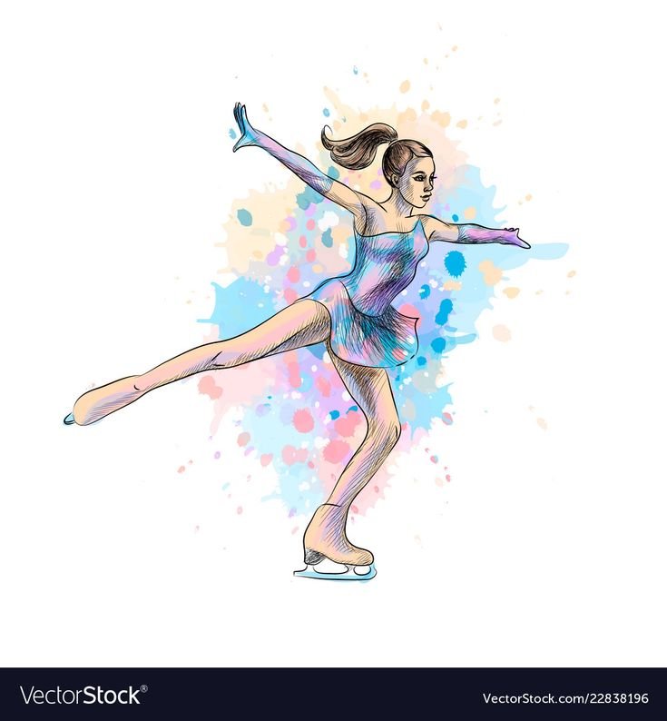 Фигуристка рисунок