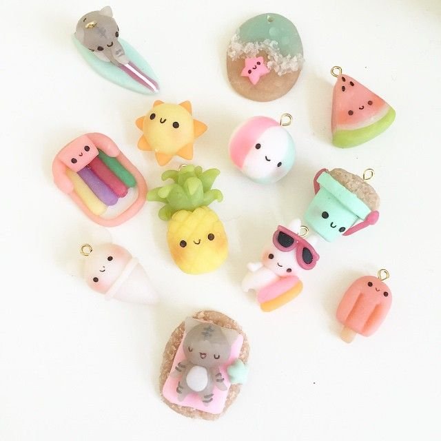 Фигурки kawaii из полимерной глины