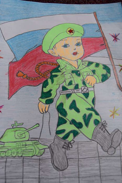 Рисунок на тему защитники Отечества