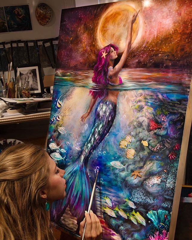 Художник Lindsay Rapp Русалочка