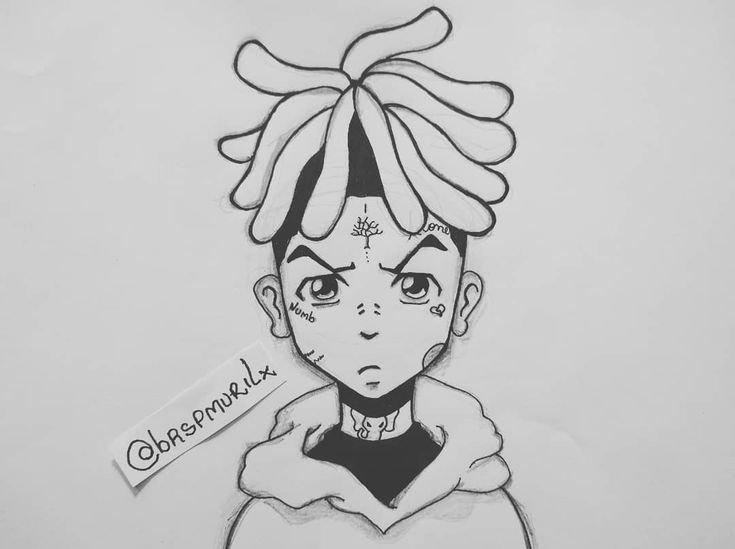 Рисунки для срисовки XXXTENTACION