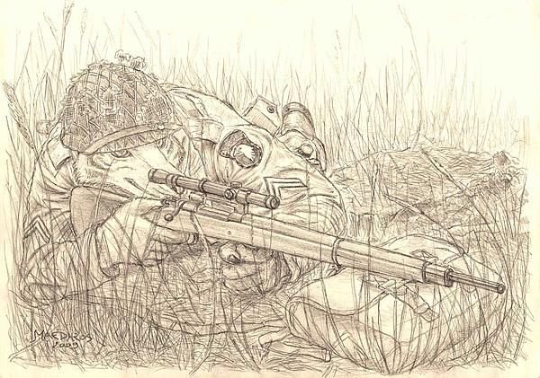 Раскраска снайпер