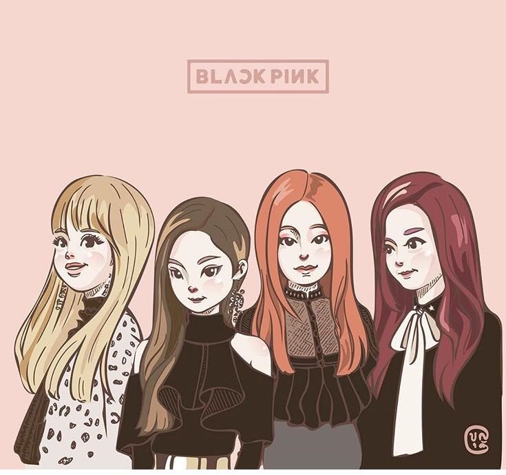 Группа BLACKPINK арт