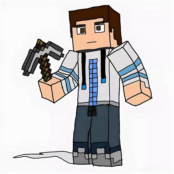 Арт майнкрафт со своим скином