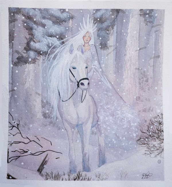Рисунок на тему Снежная Королева