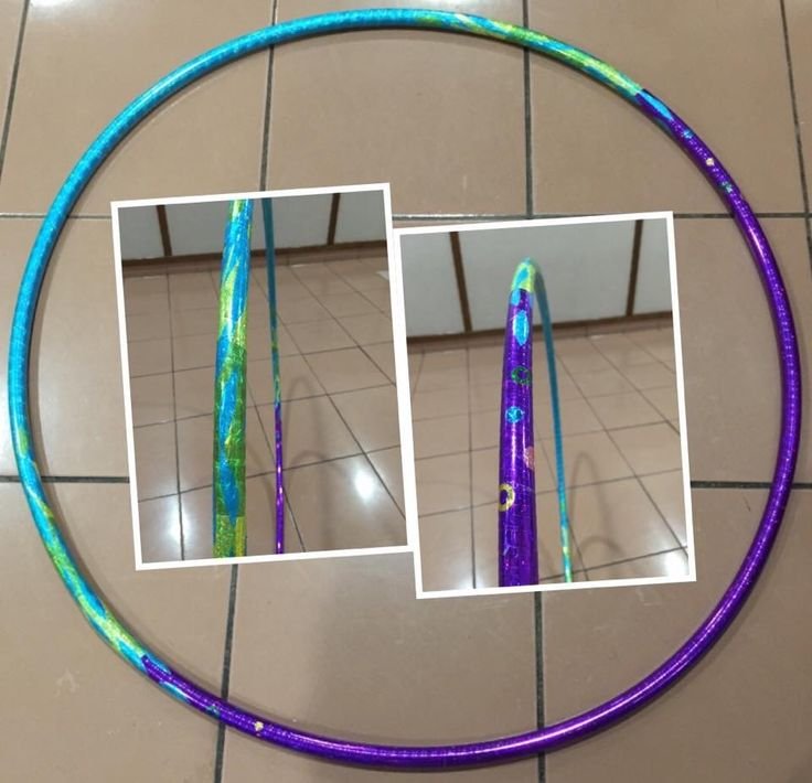 Обмотать обруч для художественной