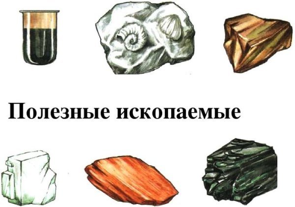 Полезные ископаемые рисунок