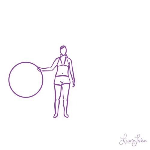 Рисунок на обруч для художественной гимнастики