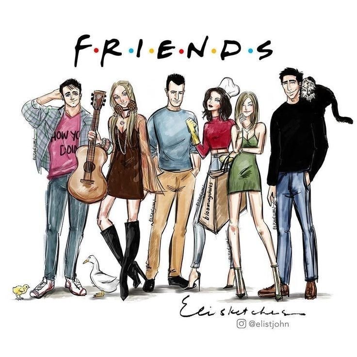Френдс сериал арт