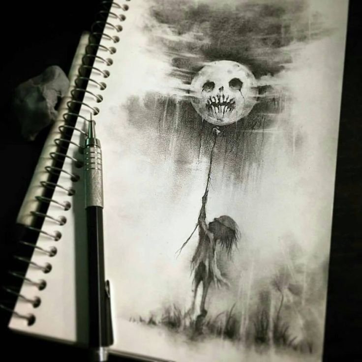 Страшные рисунки карандашом