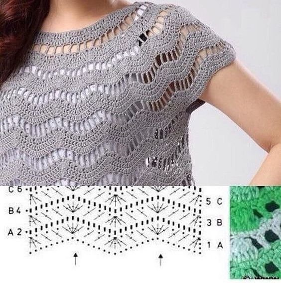 Узор для летней кофточки