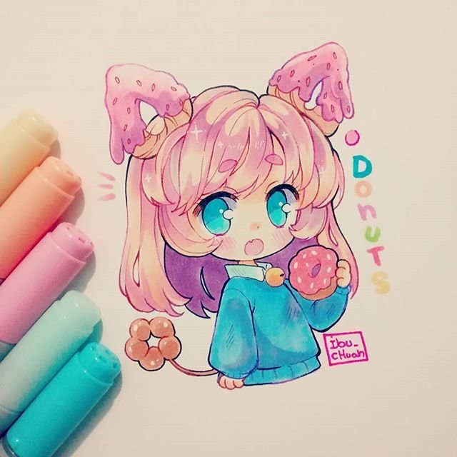 Кавайные рисунки