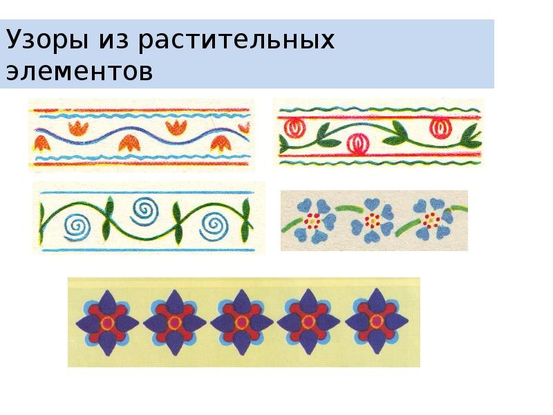 Растительный орнамент в полосе