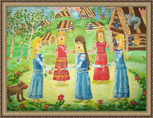 Хоровод рисунок для детей