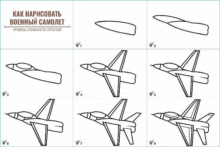 Военные самолеты для рисования