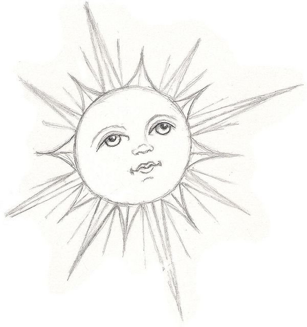 Солнце рисунок