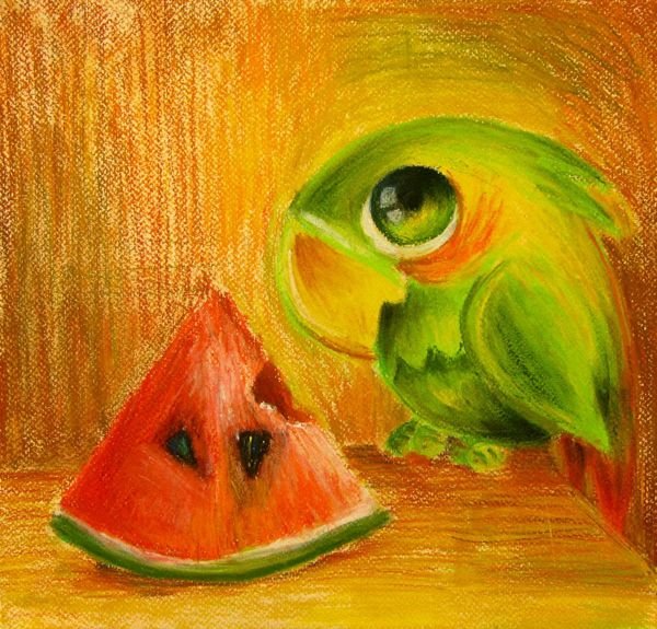 Рисунки пастелью