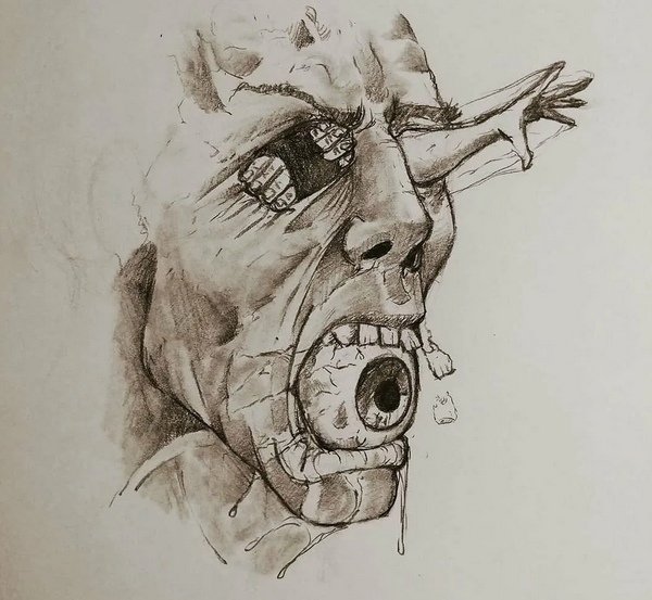 Страшные рисунки карандашом