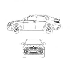Чертеж BMW x6 e71