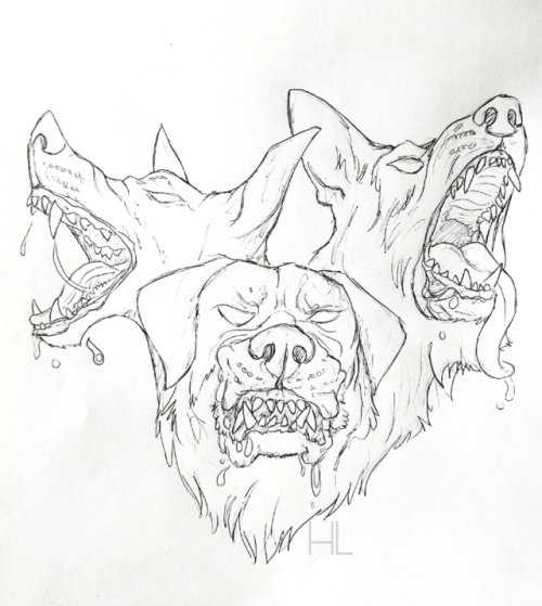 Цербер рисунок