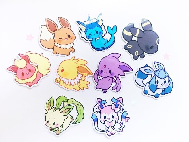 Pokemon наклейки