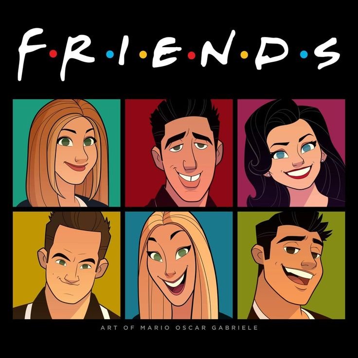 Сериал друзья рисунки