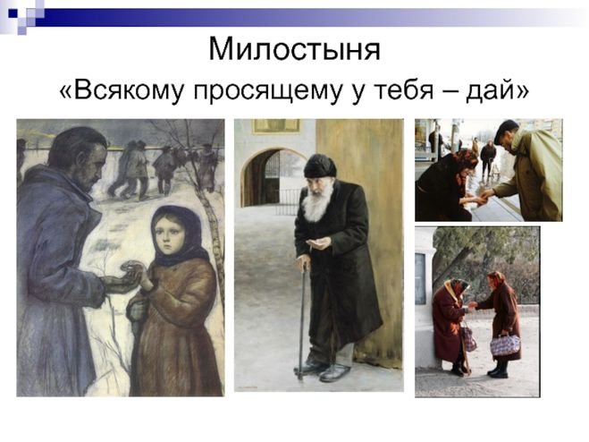 Милостыня в живописи