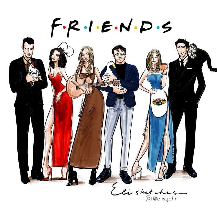 Сериал друзья фан арт