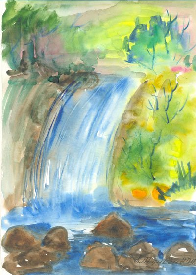 Красота воды рисунок для детей