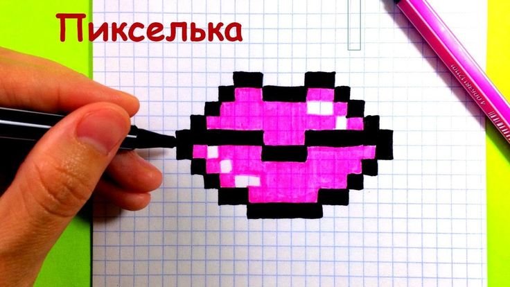Рисунки по клеточкам фото