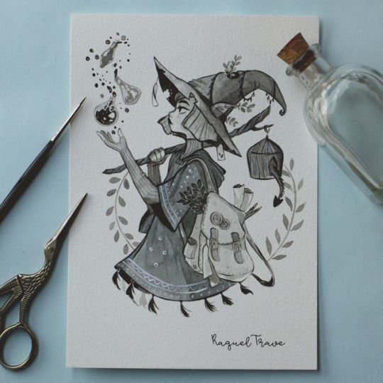 Идеи для рисунков ведьмочки