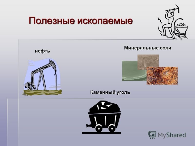 Полезные ископаемые рисунок