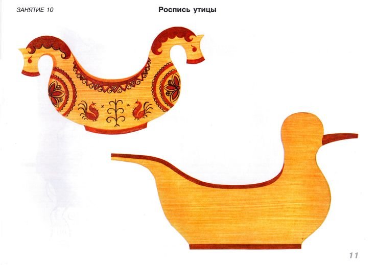 Мезенская роспись утица