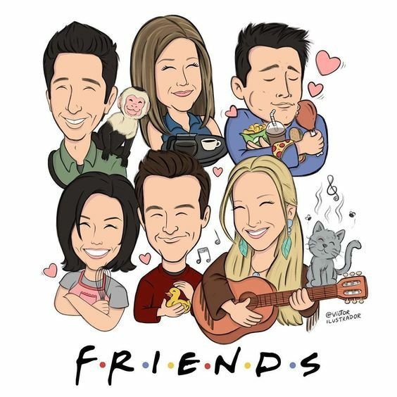 Сериал друзья рисунки