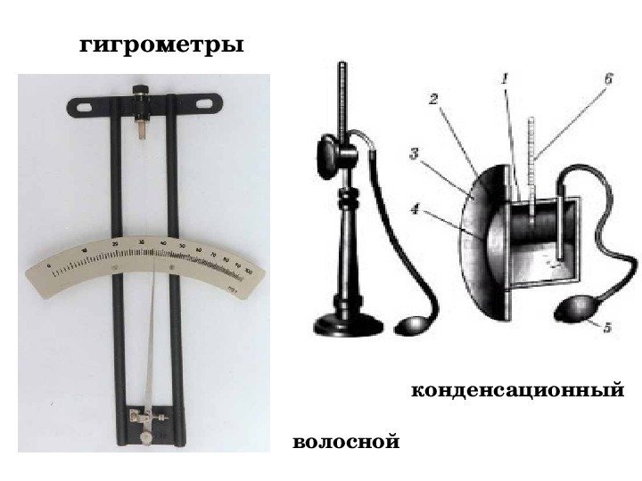 Гигрометр конденсационный и волосной