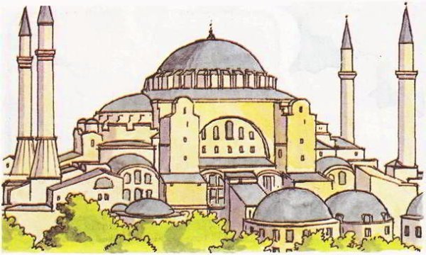 София Константинопольская храм рисунок