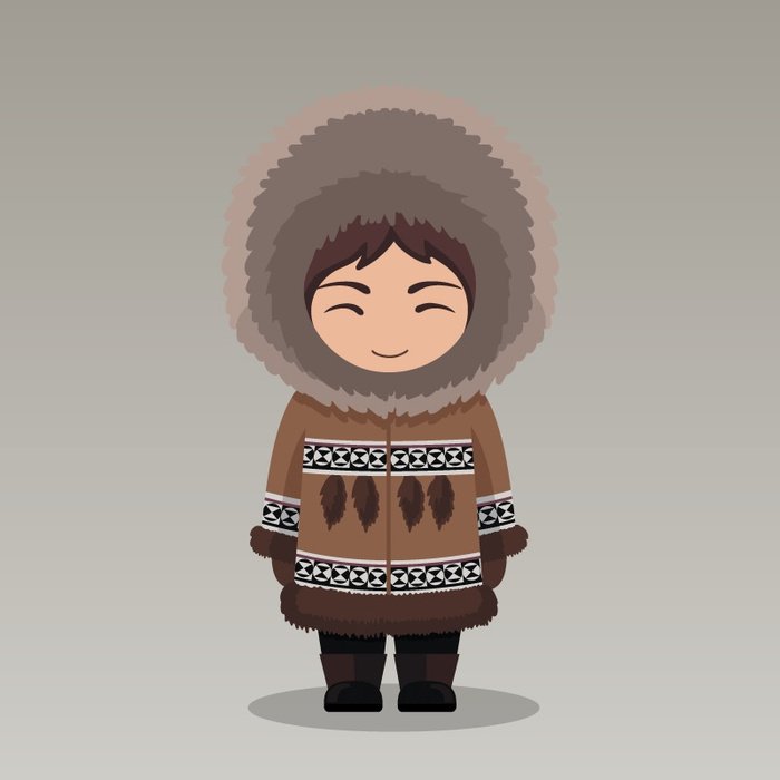 Чукчи якуты дети вектор