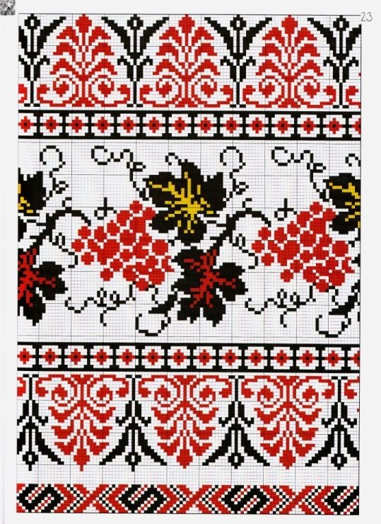 Схемы для рушника крестом