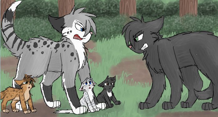 Коты Воители CASCADINGSERENITY семья