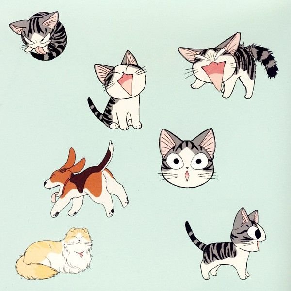 Котик рисунок