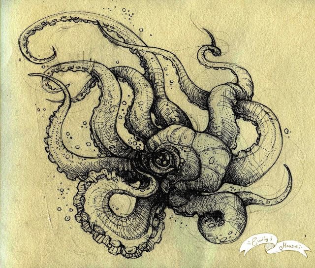 Кракен щупальца Illustrator