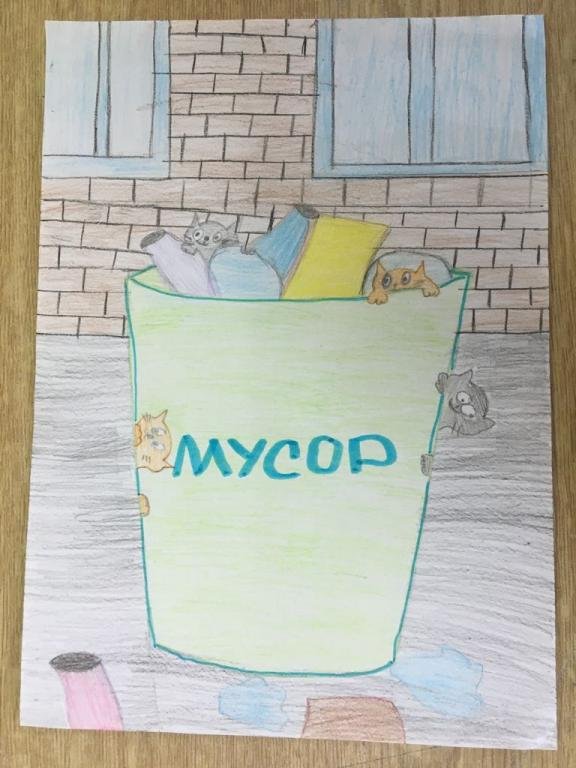 Проблема мусора рисунок