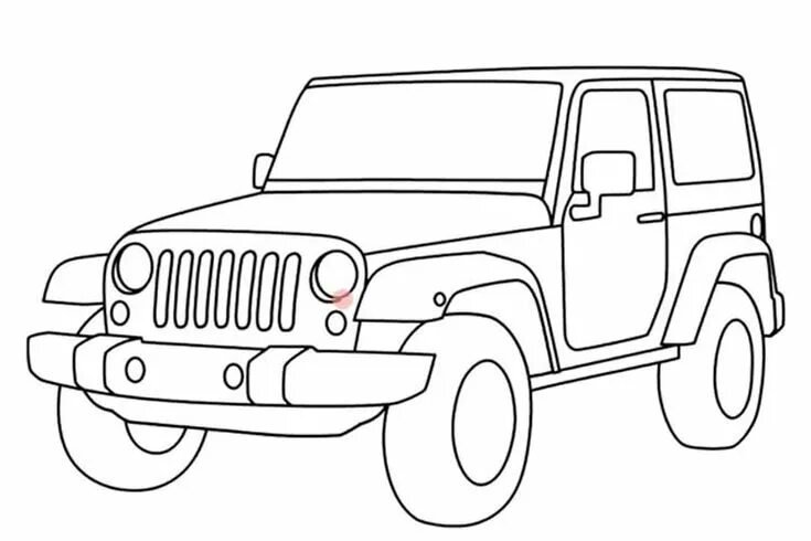 Jeep Rubicon раскраска